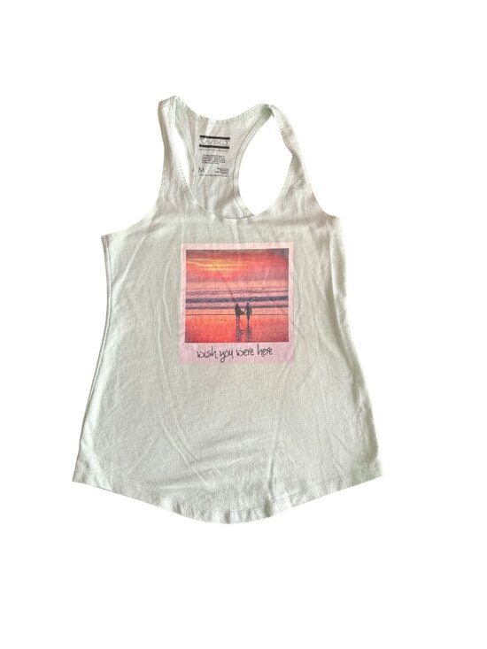 Savidge Tops - Wish You Were Here Womens Medium Racerback Tank